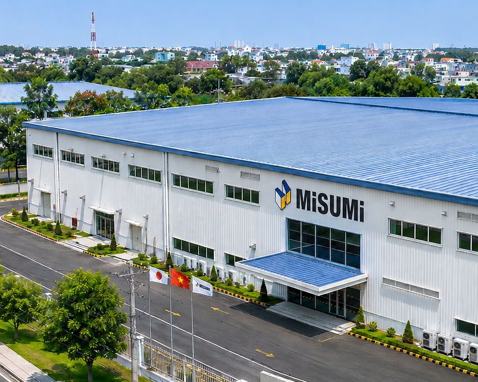 Công ty TNHH Sài Gòn Precision là công ty sản xuất tại Việt Nam do Suruga Production Platform – thành viên của Tập đoàn MISUMI – sở hữu 100% vốn. Công ty chủ yếu sản xuất các linh kiện liên quan đến tự động hóa nhà máy, linh kiện khuôn dập (như punch &amp; die), linh kiện khuôn (mold), và các linh kiện thiết bị quang học. Ngoài ra, chúng tôi còn tham gia sản xuất sản phẩm thuộc dịch vụ “meviy”, cho phép tải dữ liệu 3D của linh kiện đặt hàng lên website để nhận báo giá trong vòng 1 phút. (※Hiện tại, dịch vụ meviy chưa được triển khai tại Việt Nam.)Để hỗ trợ rộng rãi các ngành công nghiệp và công nghệ tiên tiến, chúng tôi cung cấp sản phẩm trên toàn cầu thông qua các cơ sở trong tập đoàn tại Nhật Bản, Việt Nam, Trung Quốc, Hàn Quốc, Hoa Kỳ, Thái Lan và Ấn Độ. Bên cạnh việc không ngừng nâng cao năng lực phát triển và công nghệ sản xuất, chúng tôi cũng thúc đẩy đổi mới liên tục trong các lĩnh vực quản lý nhằm hướng tới một mô hình vận hành ngày càng hiệu quả và chất lượng cao hơn.